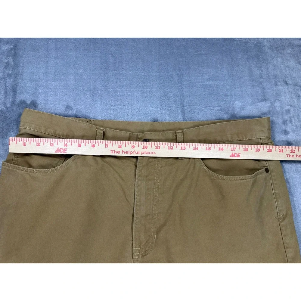 Polo Ralph Lauren Mens Authentic Dungarees Khaki Tan Twill Pants 40x30 Straight